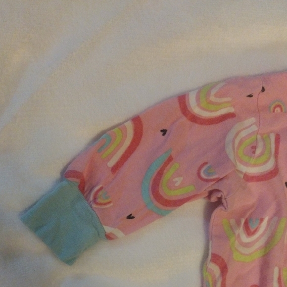 Pink Rainbow Footies with Cozy Full-Body Design​ - Picture 4 of 6